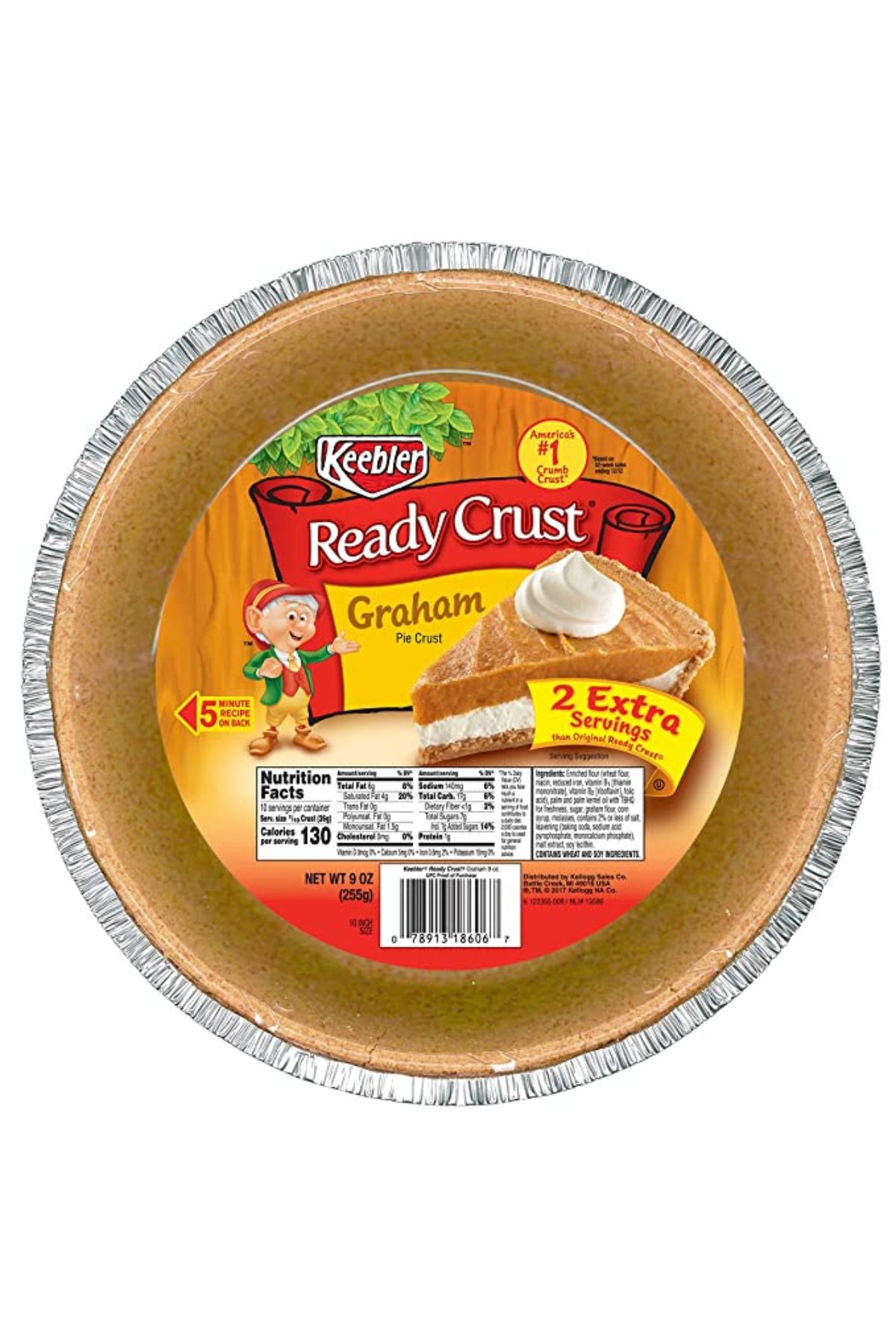 Keebler Ready Crust Graham Pie Crust with a yellow and red label.
