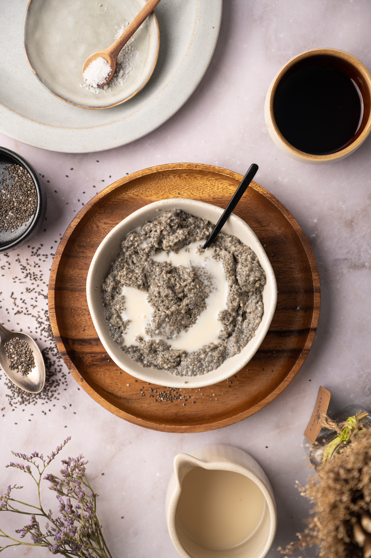 A bowl of chia seeds, chia seeds, chia seeds, chia seeds, chia seeds, .